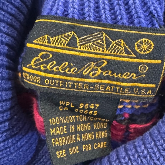 Vintage Eddie Bauer Knitted‎ Sweater S - Picture 4 of 8